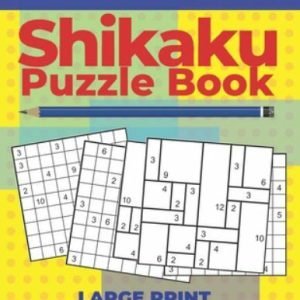 Brain Games Book For Adults - Shikaku Puzzl - Large Print: 200 Mind Teaser Pu...