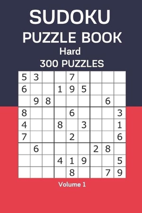 Sudoku Puzzle Book Hard: 300 Puzzles Volume 1 by James Watts Paperback Book