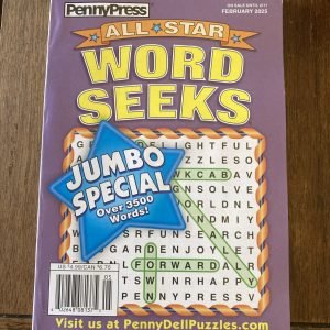Penny Press All Star Word Seek Puzzles  February 2025 New Free Shipping