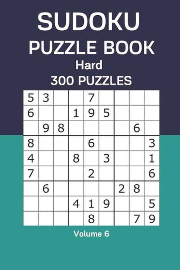 Sudoku Puzzle Book Hard: 300 Puzzles Volume 6 by James Watts Paperback Book