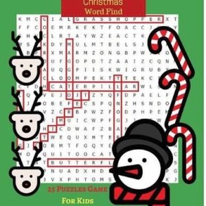 Christmas Word Find 25 Puzzles Game For Kids: Holiday Word Search Puzzles(Puzzle