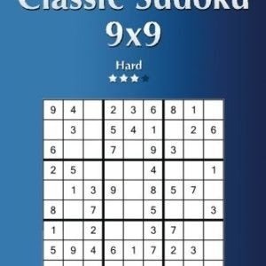 CLASSIC SUDOKU 9X9 - HARD - VOLUME 4 - 276 PUZZLES By Nick Snels **BRAND NEW**
