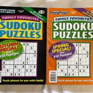 Penny Press Family Favorites Sudoku Puzzles 2019 2020