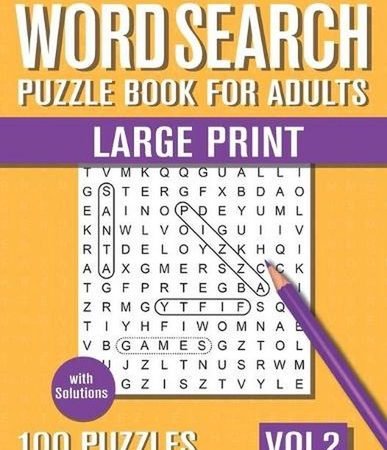 Word Search Puzzle Book for Adults Large Print: 100 Hidden Word Searches for Adu