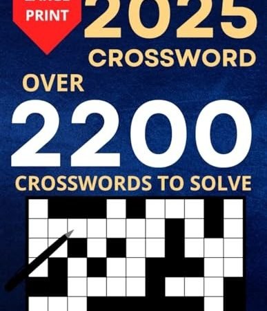 2025 Crossword Puzzle Book For Adults, Teens And Senior... by Publisher, Ominata