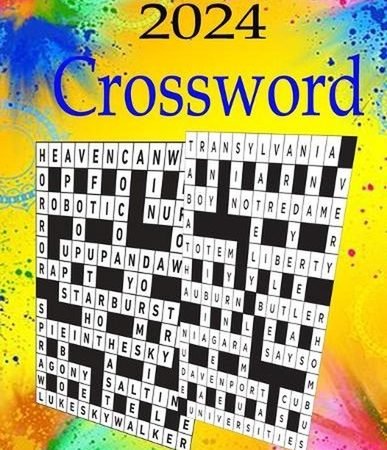 2024 Crossword Puzzle book: 100 Large Print Crossword Puzzles For Adults, Teens