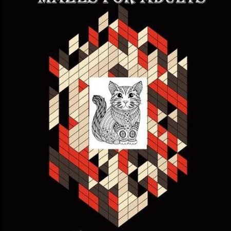 100 Cat Shape Mazes For Adults, Volume-2: A creative and mind relaxation cat maz