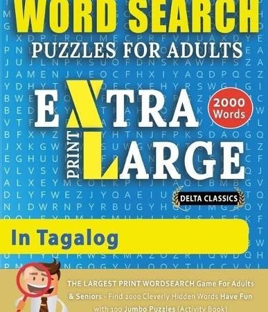 WORD SEARCH PUZZLES EXTRA LARGE PRINT FOR ADULTS IN TAGA (Paperback) (UK IMPORT)