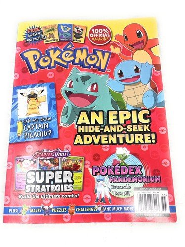Pokémon 100% Official Magazine An Epic Hide & Seek Adventure Puzzles Games New