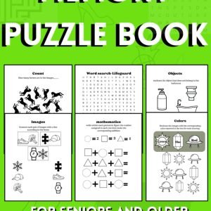 Memory puzzles book for seniors with dementia, activity book for older adult...