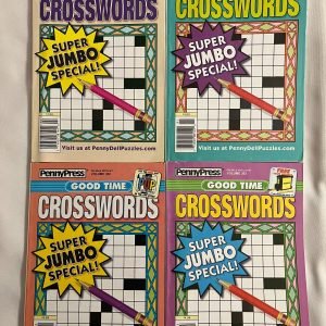 Lot (4 ) Good Time Super Jumbo Special! Crosswords Puzzle Books 350-353 2021