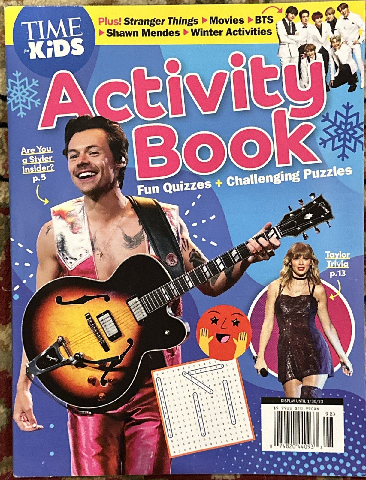 Time For Kids Activity Book 2023 Magazine Harry Styles And Taylor Swift