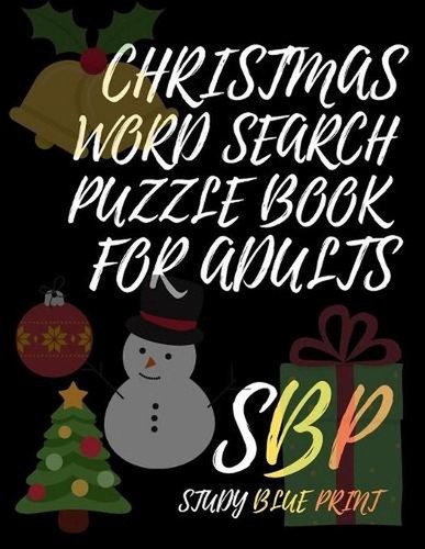 Christmas Word Search Puzzle Book For Adults by Study Blue Print (English) Paper