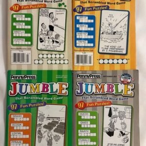 Lot of (4) Penny Press Jumble That Scrambled Word Game Puzzle Books 2021 Lot#2