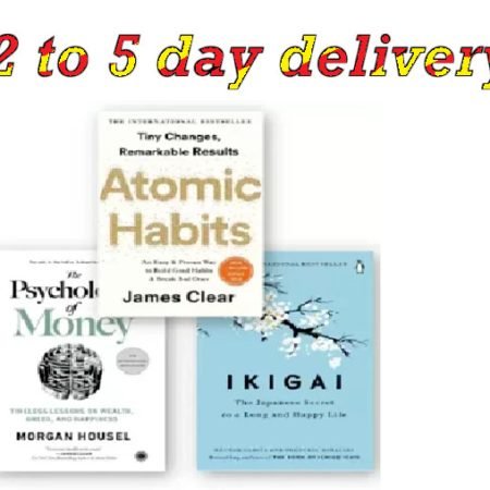(3 Books) Atomic Habits+ikigai+the Psychology Of Money Paperback