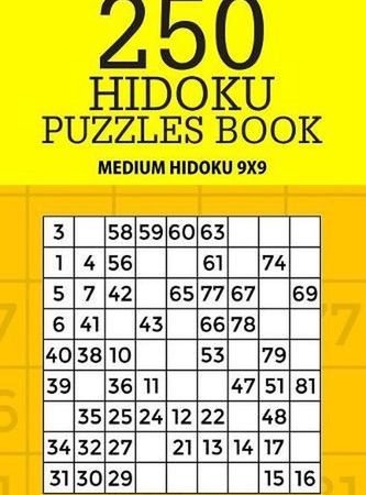250 Hidoku Puzzle Book: Medium Hidoku 9x9 by Mindful Puzzle Books (English) Pape