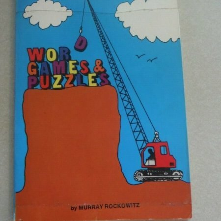 Word Games & Puzzles by Murray Rockowitz, Paperback 1966, 1 page was used