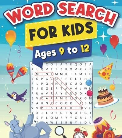 Word Search for Kids Ages 9 to 12: 100 Word Search Puzzles... by Ronald, Captain