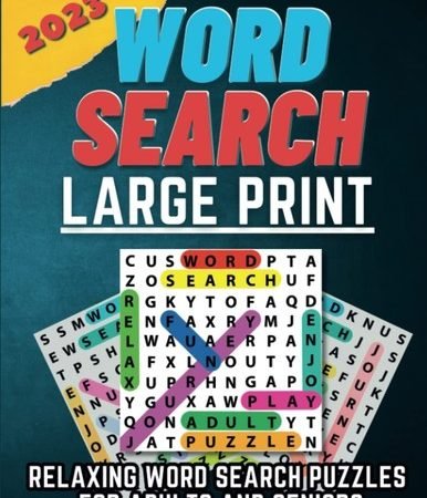 2023 Large Print Word Search for Seniors: Fun Puzzles to Boost Brain Power