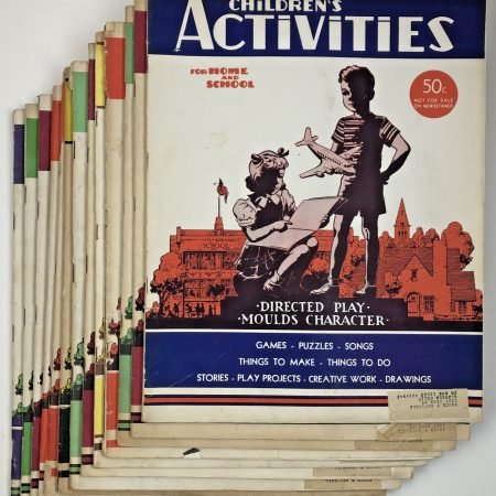13 Vintage 1949, 1950 & 1951 Children's Activities for Home and School Magazines