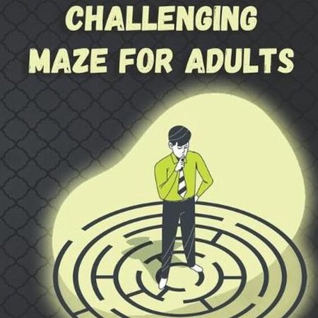 +200 Challenging Maze For Adults: Medium and Hard Maze - Stress Relief, Easy. Re