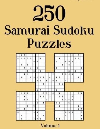 250 SAMURAI SUDOKU PUZZLES: VOLUME 1 By Henry Timber **BRAND NEW**
