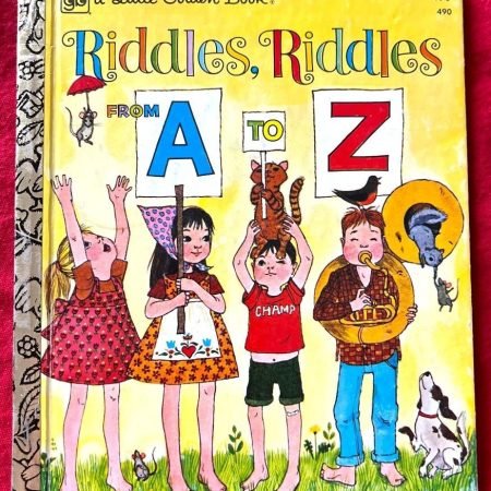 1976 Vintage Golden Book Riddles Riddles A to Z by Carl Memling 7th Printing