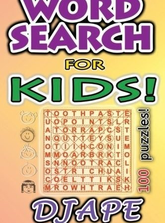 WORD SEARCH FOR KIDS: 100 PUZZLES (VOLUME 1) By Djape **BRAND NEW**