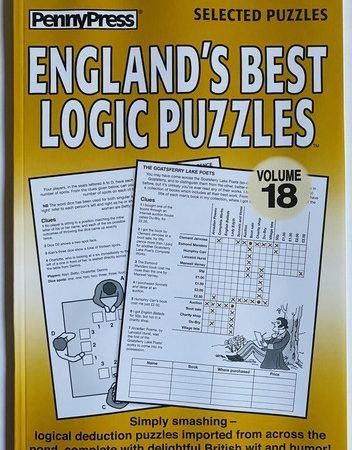 Volume 18 ENGLAND'S BEST LOGIC PROBLEMS Dell Penny Press British Variety Games