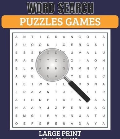 Word Search Puzzles Game Large Print with Solutions: Word Search Book for Adults