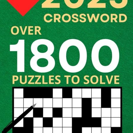 2025 Crossword Puzzle Book For Adults, Teens And Seniors, Large