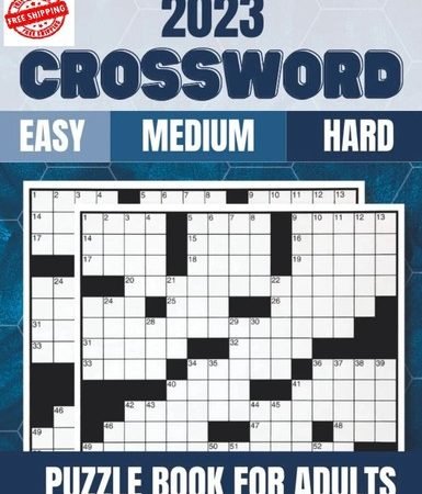 2023 Crossword Puzzle Books for Adults: Large Print Crossword Puzzles for Senior