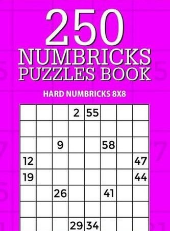 250 Numbricks Puzzle Book: Hard Numbricks 8x8 by Mindful Puzzle Books (English)