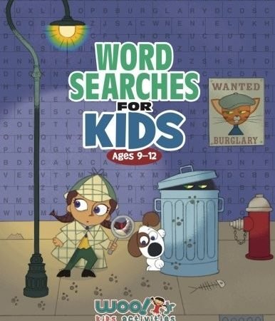 WORD SEARCH FOR KIDS AGES 9-12: REPRODUCIBLE WORKSHEETS By Woo! Jr. Kids NEW