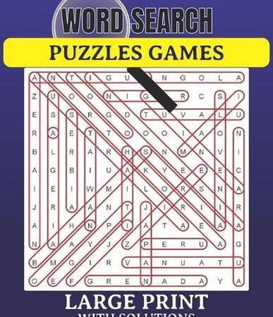 Word Search Puzzles Game Large Print with Solutions: Word Search Book for Adults