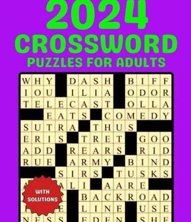 2024 Crossword Puzzles For Adults: 80 Fun & Challenging puzzles for young puzzle