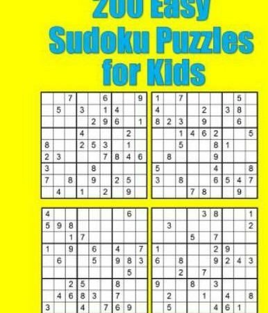 200 Easy Sudoku Puzzles for Kids: Classic 9x9 Grids by James, Eddie, Like New...