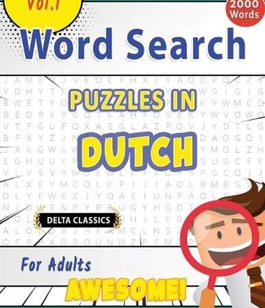 Word Search Puzzles in Dutch for Adults - Awesome! Vol.1 - Delta Classics by Bes