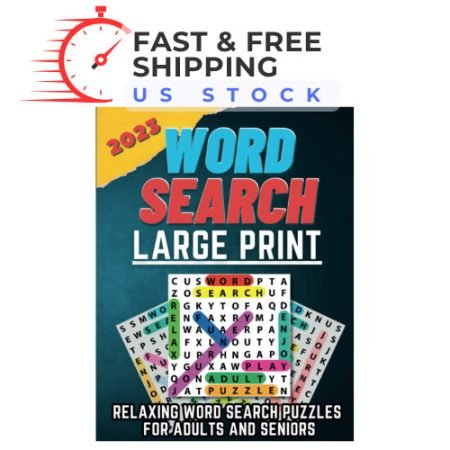 2023 Large Print Word Search Puzzle Book for Adults and Seniors