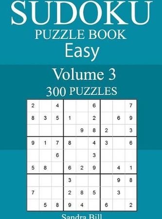 300 Easy Sudoku Puzzle Book by Sandra Bill (English) Paperback Book