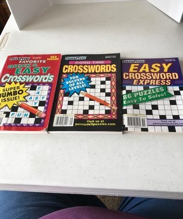 3 Penny Press Crossword Puzzle Books