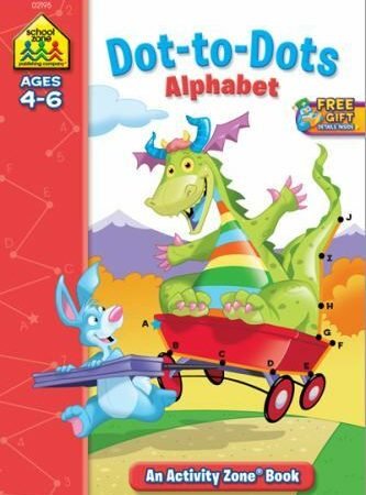 (4) Pack - Dot-to-Dot Alphabet Activity Zone (Ages 4-6) - Paperback - **NEW**