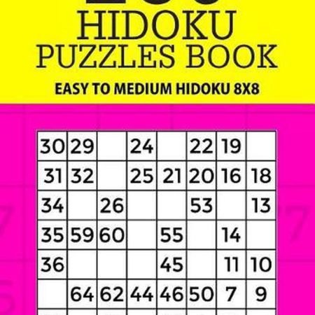 250 Hidoku Puzzle Book: Easy to Medium Hidoku 8x8 by Mindful Puzzle Books (Engli