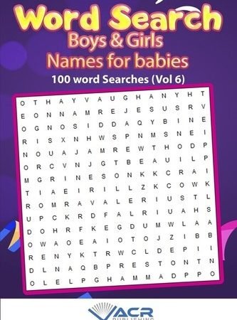 Word Search: Boy And Girls Names Vol 6