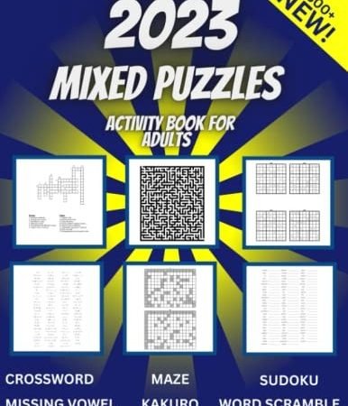 2023 Mixed Puzzle Book For Adults And Seniors | 1800+ Puzz... by Designs, Luxury