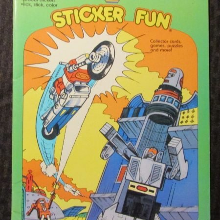 1985 GOBOTS Sticker Fun Golden Book FN 6.0 Complete & Unused Puzzles Games Cards