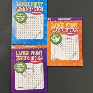 LOT OF 3 KAPPA LARGE PRINT Word-Finds Word Search Puzzle Books vol. 476-478