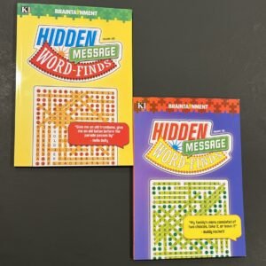 Set Of 2 KAPPA HIDDEN MESSAGE  Word-Finds Word Search Puzzle Books vol.185 & 186