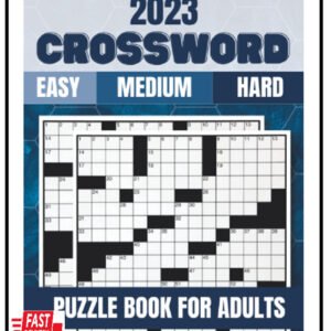 2023 Crossword Puzzle Books for Adults: Large Print Crossword Puzzles for Senior