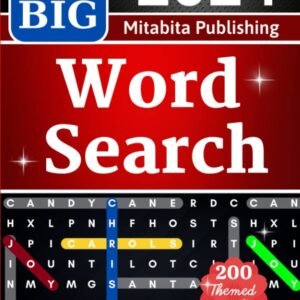 4000 BIG Word Search for Adults: Large Print (200 Themed Puzzles): Relaxing Big